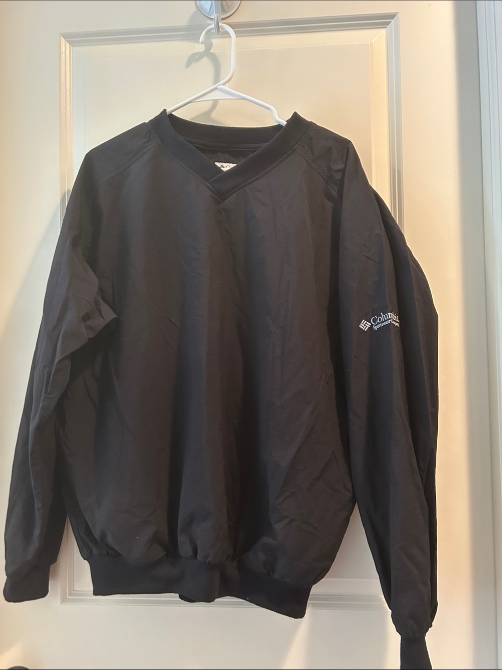 Columbia Sportswear Company Vintage V-Neck Pullover Nylon windbreaker size L